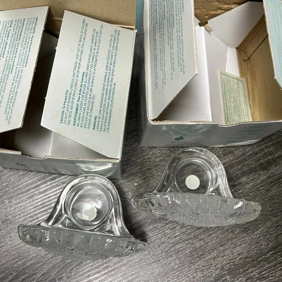 PartyLite Glass Sunflower Tealight Holder - Lot of 2  RETIRED - Picture 3 of 3